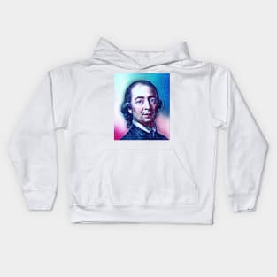 Johann Gottfried Herder Snowy Portrait | Johann Gottfried Herder Artwork 13 Kids Hoodie